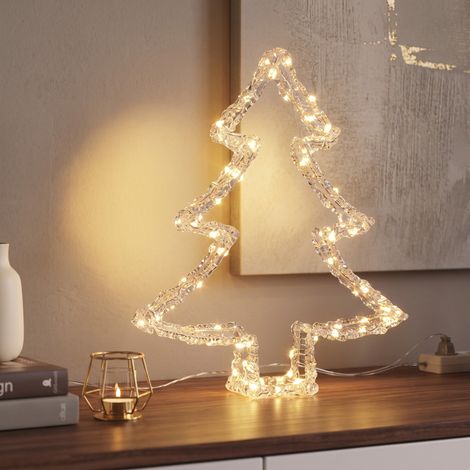 Árbol de Navidad 3D con 80 Leds Cálidas – IP44, para interior y exterior (1/3)