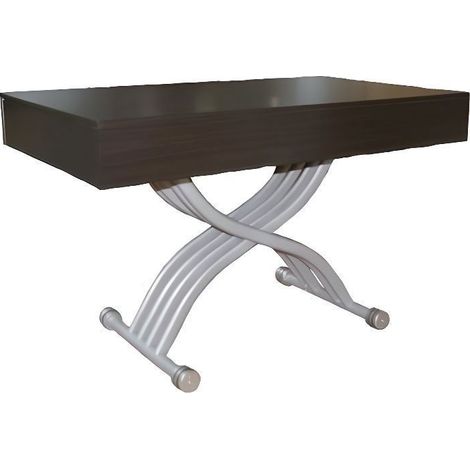 Table basse relevable Kubic Wengé