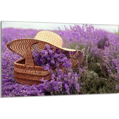 Protezione per piano cottura in vetro 80x52 Lavanda (1/5)