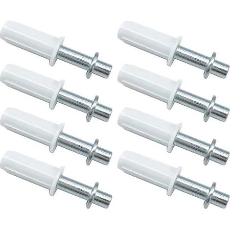 Ensemble de 8 portes pliantes, quincaillerie pour porte de placard pliante, pivot supérieur, à ressort (blanc) (1/4)