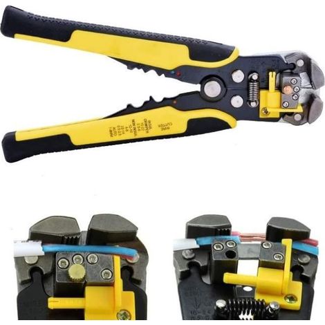 Outil automatique à dénuder Pince à sertir multifonctions Nouveau terminal (Couleur: Jaune) (1/4)