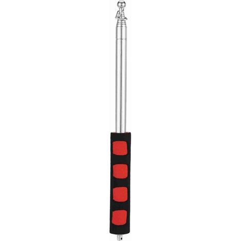 Meter langer, teleskopierbarer Fahnenmast aus Edelstahl für den Außenbereich, z. B. für Lehrer, Zeigestock, Reiseleiterbanner, 79-Zoll-Fahnenmast (1/5)