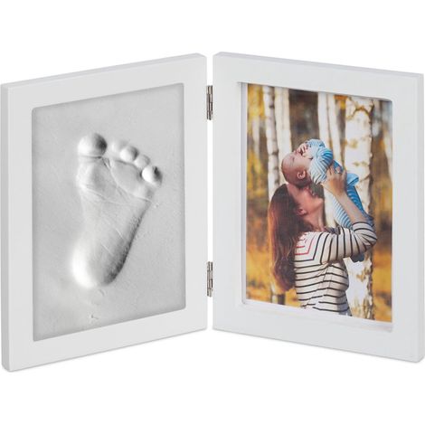 Baby bilderrahmen mit gipsabdruck 8831