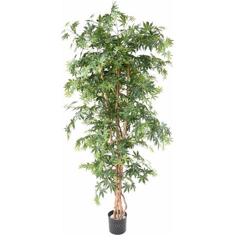Aralia Arbre Artificiel H 180 cm Vert en pot - dimhaut: H 180 cm - couleur: Vert
