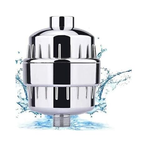 Douche filtre anti-calcaire, élimine chloramines, fluor et métaux lourds, avec cartouche de rechange (1/5)