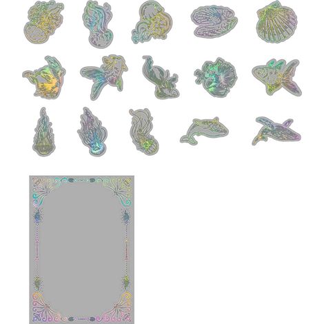 45 feuilles de papier autocollant pour journal, jolis motifs raffinés, décoration pour la maison, thème océan.