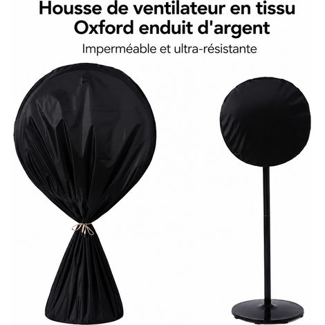 Housse intégrale pour ventilateur industriel tissu Oxford noir 80 x 170 cm noir 80 170cm 282 g – Livraison gratuite