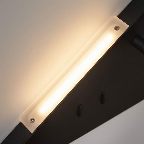 Lot de 2 appliques liseuses LED noires droite et gauche - Elaris (1/5)