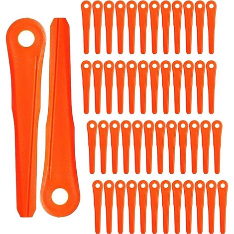 Lot de 50 lames en plastique 4002 007 1000 pour têtes de débroussailleuse Stihl Polycut 6-2, 6-3, 7-3, Polycut 28-2, 48-2, 47-3 (1/5)