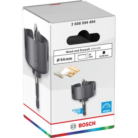 Bosch Lochsäge mit Aufsteckhalter Wood and Drywall, 54 x 25 mm