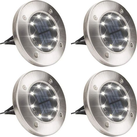 Weiße, eingelassene Solar-Bodeneinbaustrahler für die Gartenbeleuchtung (1/5)