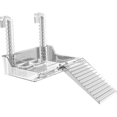 Plateforme de repos réglable pour tortues anti-fugue, adaptée aux aquariums, transparente, 21 cm (1/3)