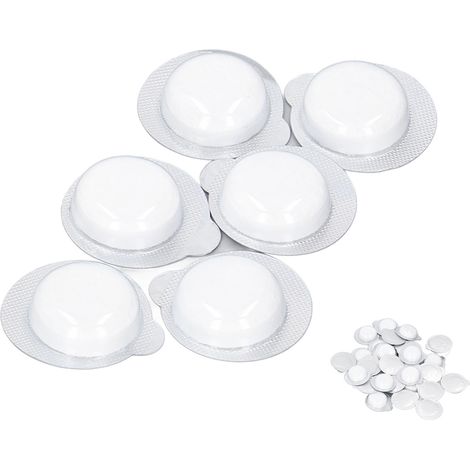 100 Reinigungstabletten, starke Reinigungskraft, konzentrierte Mini-Brausetabletten für Autoglasscheiben, weiß (1/5)