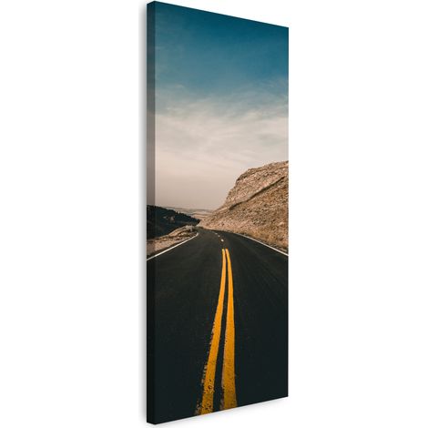 Lienzo impreso "Camino natural a través del desierto" 40x120