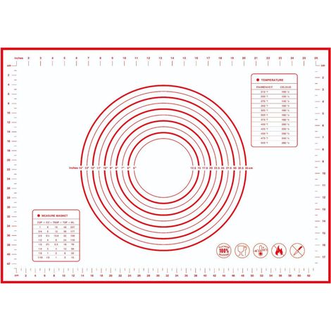 Tapis de pétrissage en silicone grand format, tapis de cuisson pour rouleau à pâtisserie, tapis à macarons, planche à découper en silicone, tapis à farine, tapis isolant thermique