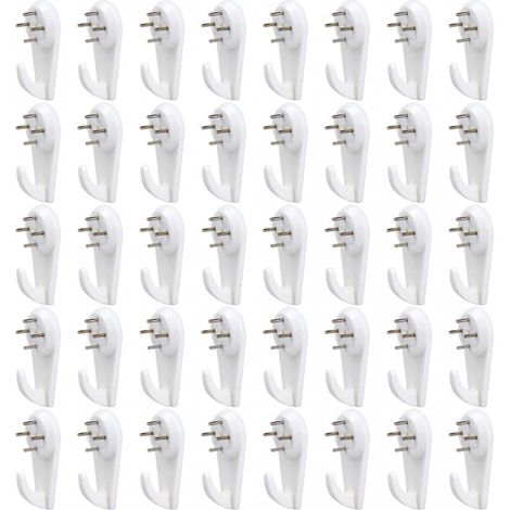 Crochet Mural Crochets Muraux pour Cadre Photo Non-Trace De Support Murals Clous Suspendre 40 PCS (1/5)