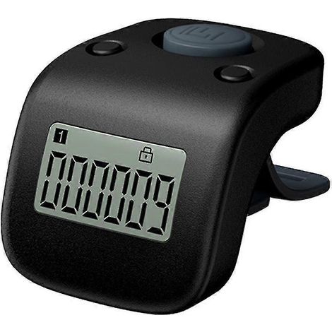 Compteur de bagues numérique pratique à écran LCD multicolore à 6 canaux (1/5)