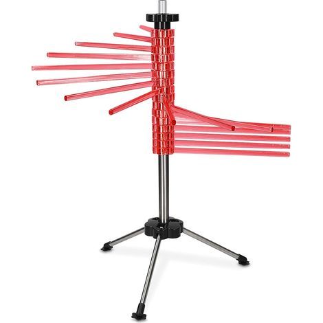 Fresh Pasta Dryer - Foldable Drying Rack for Homemade Pasta Noodles - Drainer Drying Machine - 16 Rods - 2 kg Max
