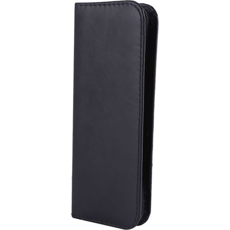 Étui professionnel en cuir PU avec fermeture éclair pour ciseaux de coiffure et outils (1/5)