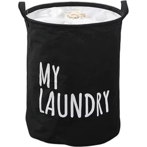 Organizador, caja de juguetes, cesta de ropa sucia 40 x 50 cm negro OR111CZ