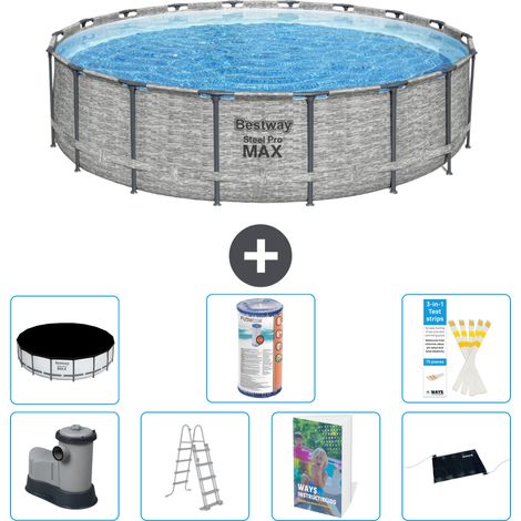 Bestway Steel Pro MAX Rund - 549x122 cm - 8-teilig S619