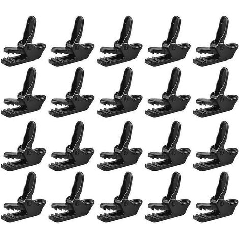 Lot de 20 clips de fixation pour tente de camping, pinces de fixation pour tente (1/4)