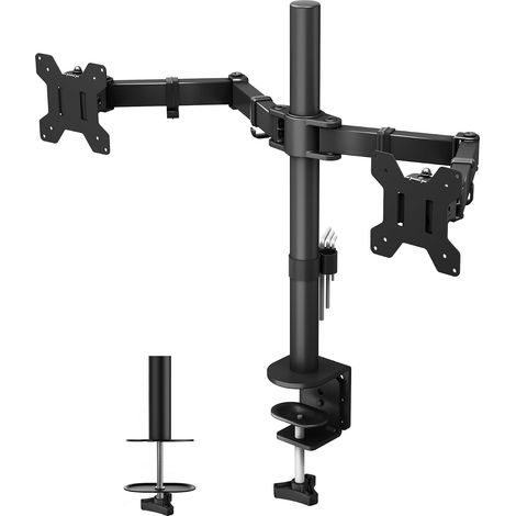 Support Ecran PC 2 Ecran 13-27 Pouces, 10 kg par Bras (1/5)