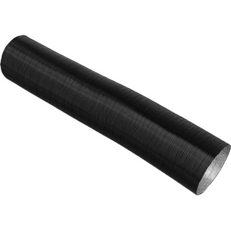 Gaine aluminium extensible noire - Ø 50 mm (1/3)