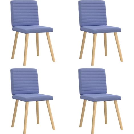 Esszimmerstühle 4 Stk. Jeansblau Stoff