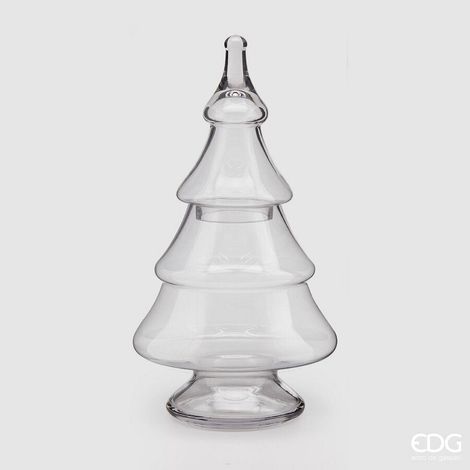 EDG Enzo De Gasperi Contenitore Vaso Pino di Natale H 50 Cm D 24 /12 Cm Natural (1/2)