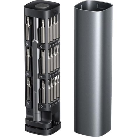 Jeu de tournevis de précision, 46 en 1, petit tournevis avec 42 embouts Torx Star, kit d'outils de réparation électronique pour ordinateur, ordinateur portable, téléphone, lunettes de vue, commutateur (1/5)