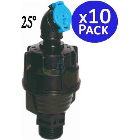 1/2"-Rundsprinkler für die landwirtschaftliche Bewässerung 10er-Packung mit 25°-Winkelsprinklern und 8–10 m Reichweite Sprin