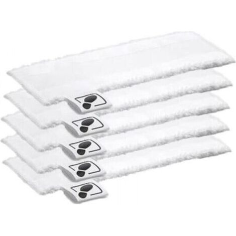 Lot de 5 Tampons en Tissu Microfibre pour Nettoyeur Vapeur EasyFix SC2 SC3 SC4 SC5