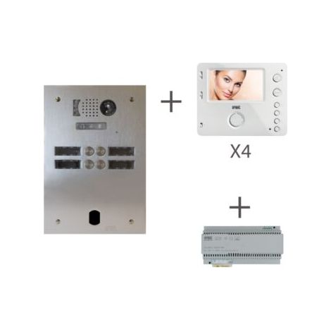 Kit visiophone 2 rangées avec 2 écrans URMET Collectif (1/2)
