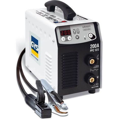 Saldatrice inverter Progys 200A PFC - in valigetta con porta elettrodi e pinza di massa - 031432