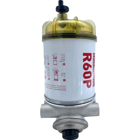 Fuel filter oil-water separator R60P fuel water filter marine automotive diesel engine parts (1/4)