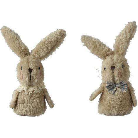 Kaemingk Deko-Osterhase Plüsch 17 cm Figur