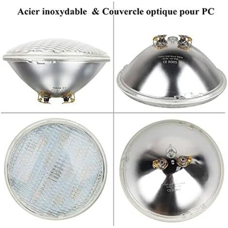 Lampada da Piscina LED 35W Bianca PAR56 Impermeabile IP68, Illuminazione Sottomarina AC/DC 12V, Decorazione per Piscina Acquario Giardino-AUTRES (1/4)