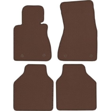 BMW 7er E66 Langversion (2001–2008). Spezielle Fußmatten – EVA-Wabenbraun (1/5)