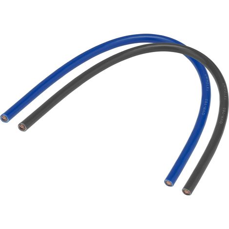 Bobinot de câble - Bobine de fils électrique - Câble électrique - Couronne de câble - Cordon HO7VK - 10mm ² - 0.3 mètre - Couleur Bleu/Noir 707720