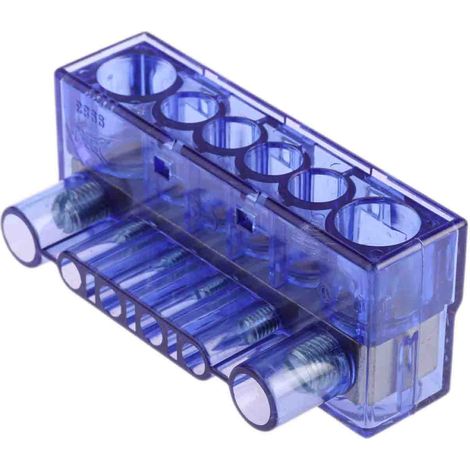 Peigne de pontage RS PRO 6 voies, raccordement A visser, section de fils 16 mm², 750 V ( Prix pour 1 ) (1/4)