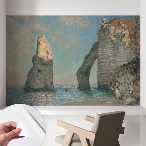 Papier peint autocollant Mural avec colle pour salon et chambre Décoration murale rapide Paysage rocheux 104x70 cm (1/5)