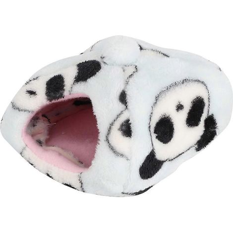 Nid d'hiver en peluche épaisse bleu ciel panda, maison pour hamster, lit pour hérisson et cochon d'Inde volant (1/3)