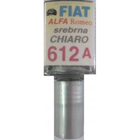 Reparación de arañazos en la pintura del Fiat Alfa 612A color plata claro, 10 ml ARA (1/5)