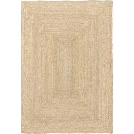 Rectangular indoor jute rug, PADMA Natural, several sizes, flat woven (1/5)