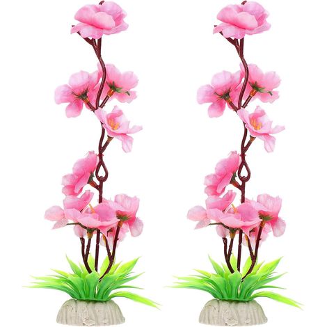 2 Pièces Décoration de Fleurs Artificielles pour Assiettes à Sashimi en Plastique Rose, Décor Délicat et Créatif pour Plat Froid, Facile à Utiliser la Présentation Japonaise (1/5)