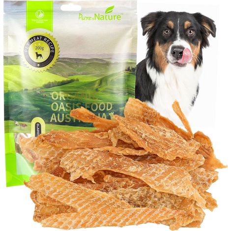 Friandises pour Chiens à Base de Poulet séché, fabriquées à partir de 100% de Poitrine de Poulet, friandises pour Le Dressage des Chiens, Riches en protéines, saines et faciles à digérer (1/5)