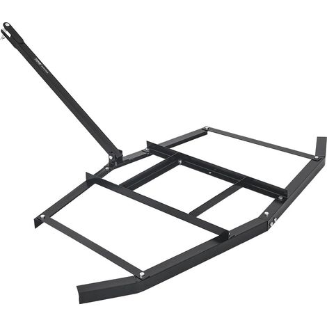 Herse Traînée 1670 mm Râteau Niveleur Remorquable d'Allée de Gravier en Acier Q235 avec Barres Réglables, Capacité Charge 22,7 kg, Outil de Nivellement pour VTT, UTV, Tracteur de Pelouse Jardin (1/5)