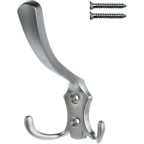 Perchero triple de pared Riex XV04, cromo mate (1/5)