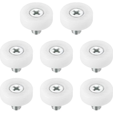 Lot de 8 26mm roulettes de tiroir en plastique POM pour meubles - Pièces de rechange (26mm) (1/5)